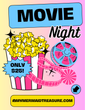 (1 Pack) Wednesday, May 13th - Movie Night Stickers!